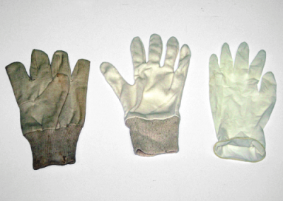 Luvas em Látex e Algodão
